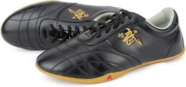 Взуття для бойових мистецтв VIBLiSS: Taekwondo, Kung Fu, Taichi. Легкі спортивні чорні жіночі кросівки 36 EU з антиковзкою підошвою