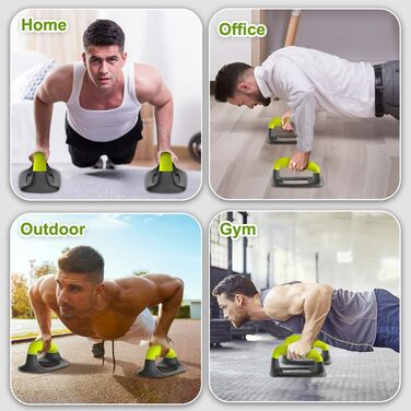 Обладнання для калістеніки: бруси для віджимань, паралелі, бруси для стійки на руках, надійні бруси для віджимань, дошка для віджимань для тренувань на підлозі, стійка на руках, силові тренування, вантажопідйомність 226 кг, темно-зелений – перфорована осн