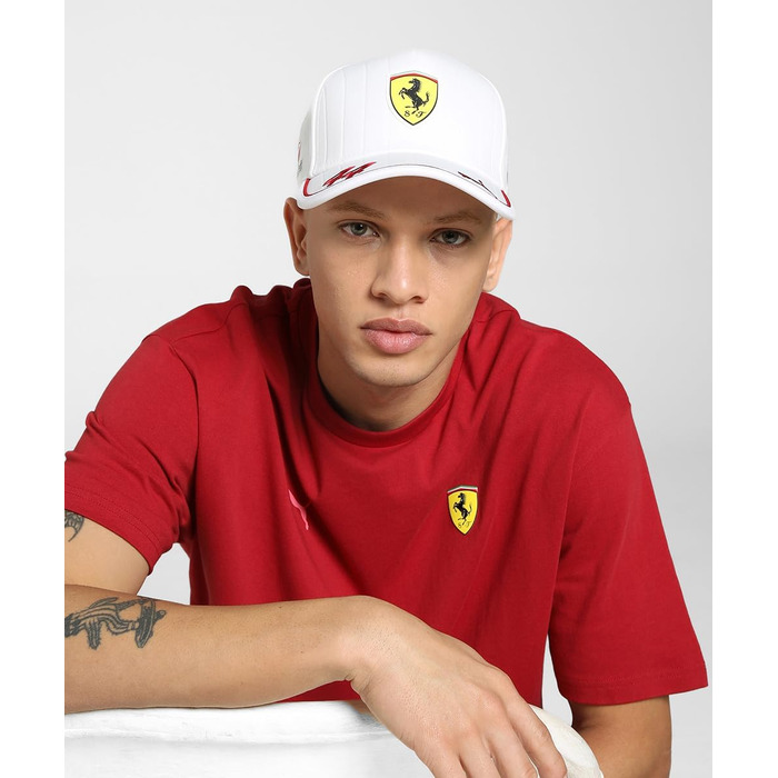 Кепка PUMA Scuderia Ferrari F1 2025 Lewis Hamilton - універсальний розмір, білий