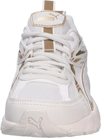 Кросівки PUMA Milenio Tech для жінок, 38 EU, Vapor Gray, Puma Gold, Warm White