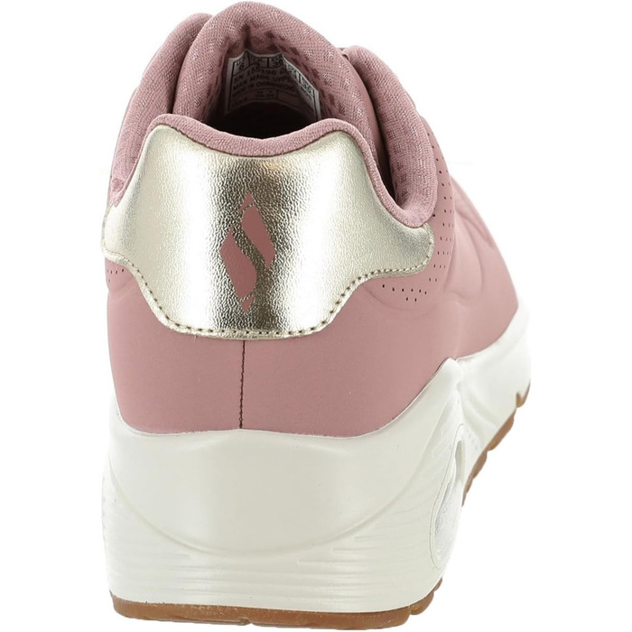 Кросівки жіночі Skechers UNO Shimmer Away Rose Gold (36.5 EU) - рожеві, Durabuck, Duraleather, сітка