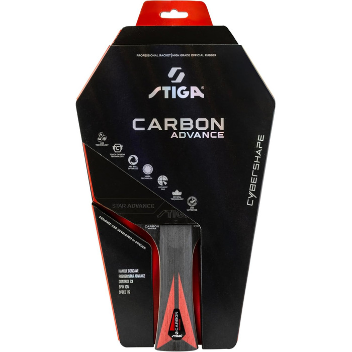 Набір для настільного тенісу STIGA Carbon Advance Cybershape - професійний стіл для пінг-понгу