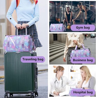 Спортивна сумка з єдинорогом, унісекс (фіолетовий)