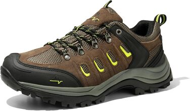 Чоловічі водонепроникні трекінгові черевики NORTIV - легкі, для хайкінгу та кемпінгу, 43 EU, чорний, коричневий, жовтий