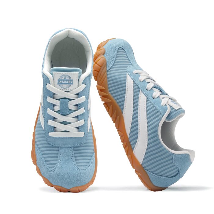 Босоніжні кросівки Retro Sneaker Unisex — легке мінімалістичне взуття для трейлу та прогулянок, дихаючі прогулянкові кросівки з протиковзанням, сині, 39 EU