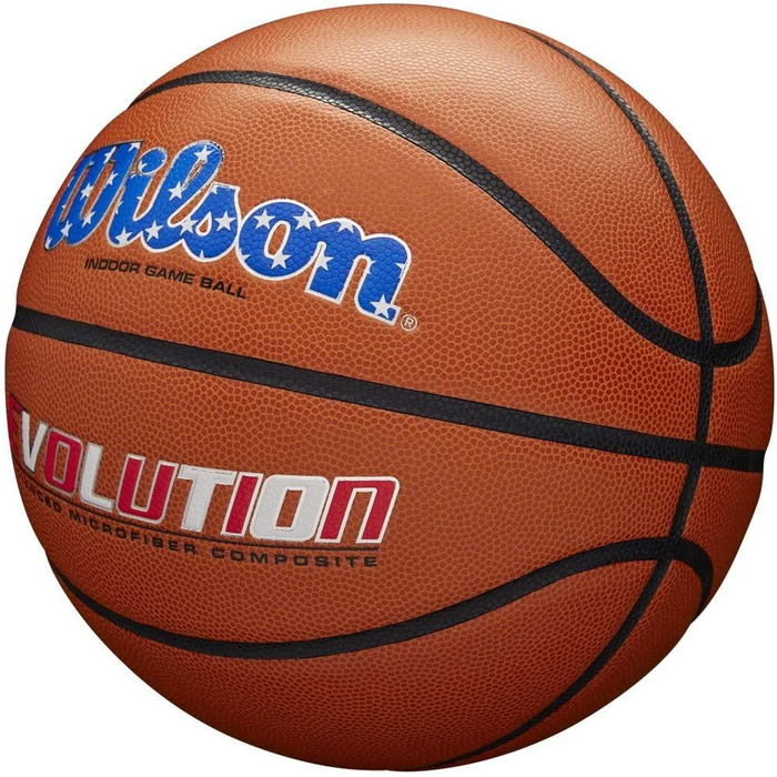 Баскетбольний м’яч Wilson Evolution, розмір 7, 29,5'', для гри, США