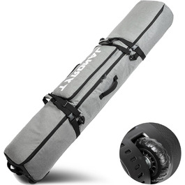 Чохол для сноуборду Tyronal з колесами, 160 см, міцний поліестер 600D, для одного сноуборду та черевиків