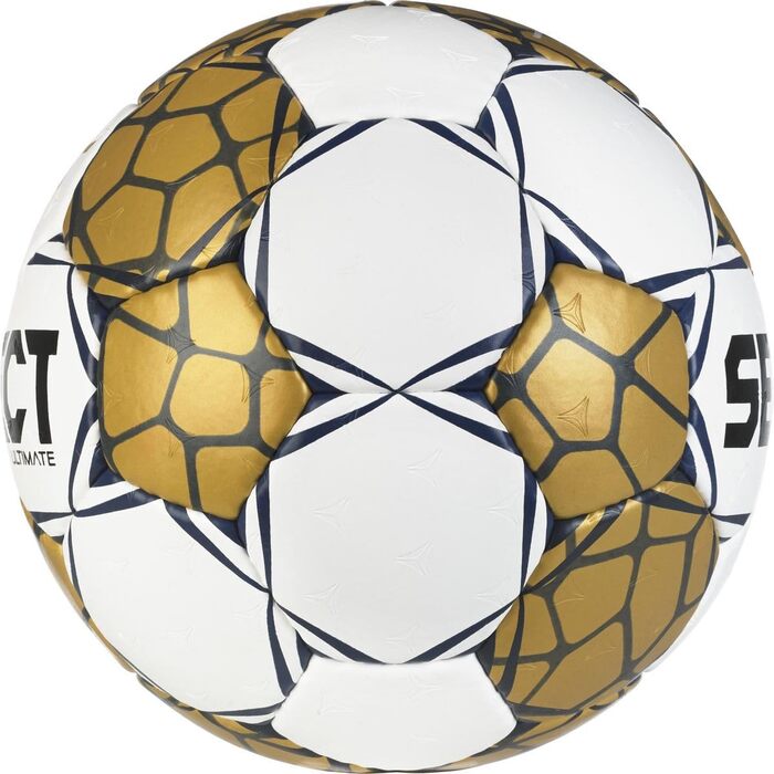 М'яч для гандболу Select Ultimate EHF Champions League v24, біло-золотий, розмір 3