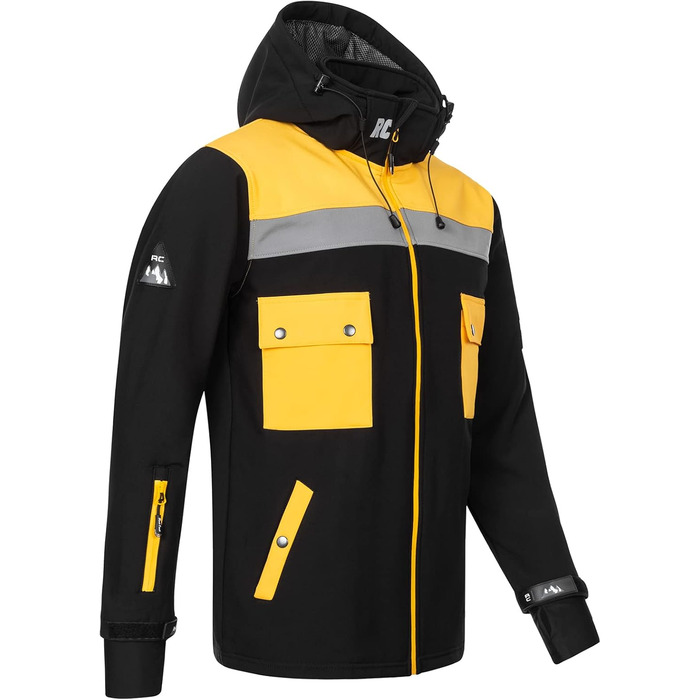 Чоловіча софтшеллова куртка Rock Creek H-292, чорна, XL