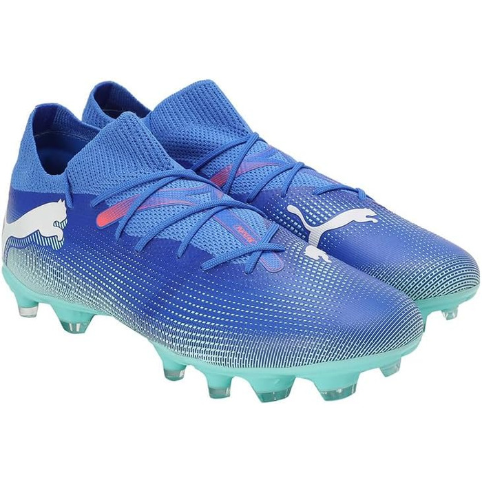 Жіночі футбольні бутси PUMA Future 7 Match Fg/Ag, 37.5 EU, Bluemazing/Puma White/Electric Peppermint