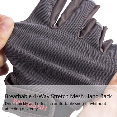 Рукавички для велосипеда Badah Atro: тренувальні, для риболовлі, катання на мотоциклі, альпінізму та фітнесу (Сірий, S)