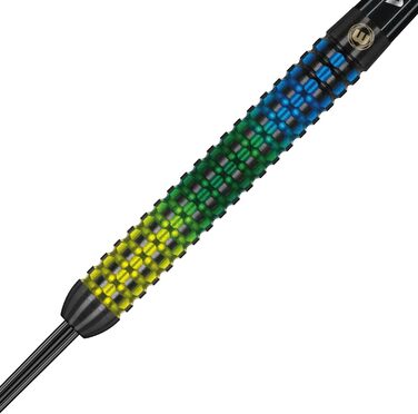 Дротики WINMAU Firestorm Steeltip 21 г, вольфрамові, комплект з оперенням і стрижнями, професійні
