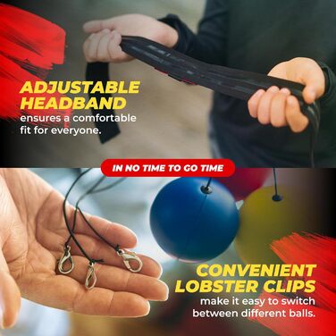 Рефлексний м'яч для боксу - набір для дорослих та дітей з наголов'ям, сумкою та рукавичками. Покращує координацію, швидкість ударів та реакцію. Комплект з 3 м'ячів