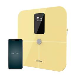 Ваги для ванні кімнати Cecotec Digitale 10400 Smart Healthy Vision Yellow з APP, Bioimpedanzmessung, вимірювання серцевого ритму, максимальне навантаження 180 кг