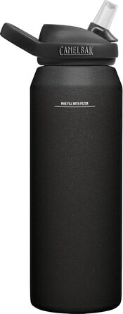 Пляшка для води CAMELBAK Eddy+ Lifestraw 1 л, чорна, універсальна, для дорослих і підлітків