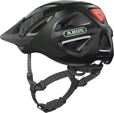 Велошолом ABUS Urban-I 3.0 ACE з LED підсвіткою, магнітною застібкою, подовженим козирком, для жінок і чоловіків