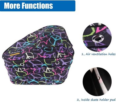 Сумки для роликів, ковзанів, фігурного катання Holisogn HLS002 - чорні, для дітей, підлітків та дорослих