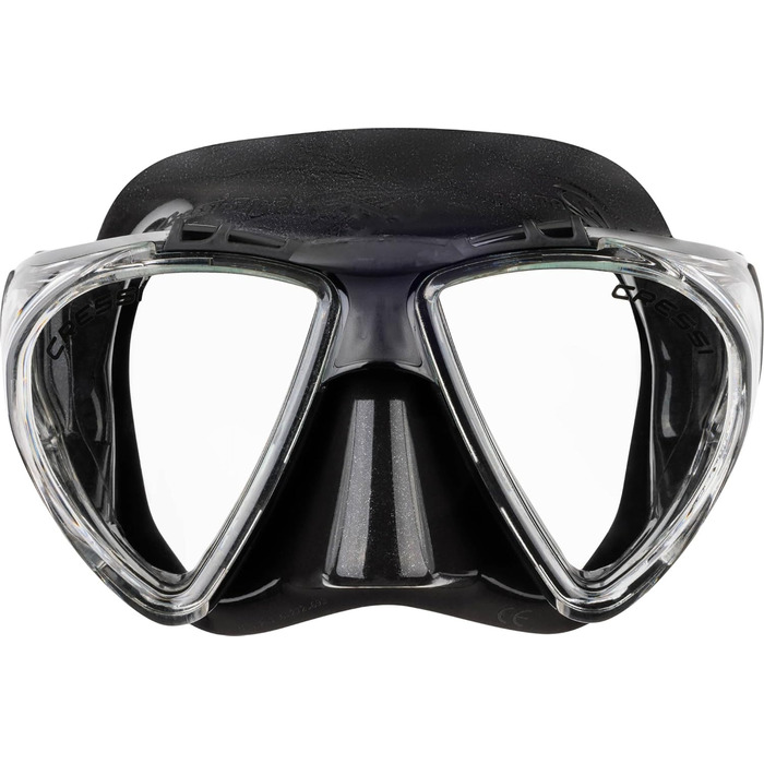 Комплект Cressi Penta & Alpha: маска для снорклінгу та дайвінгу + трубка Alpha, унісекс, чорний