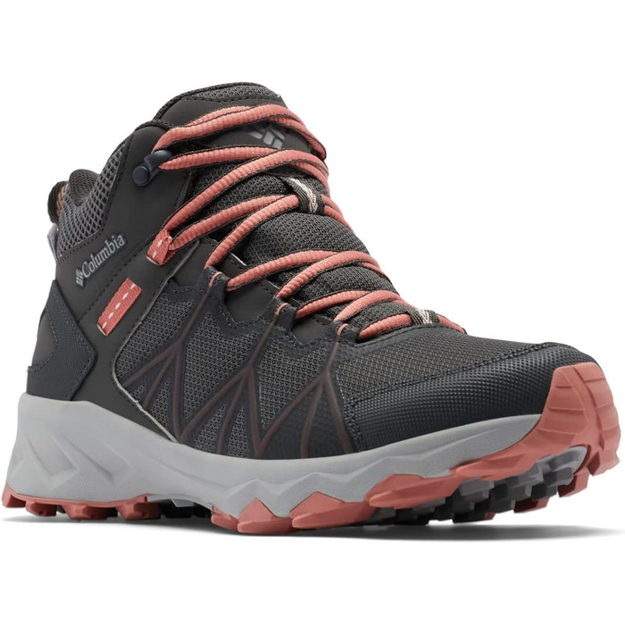 Черевики для туризму жіночі Columbia Peakfreak II Mid Outdry WP, сірі (Dark Grey x Dark Coral), 42 EU