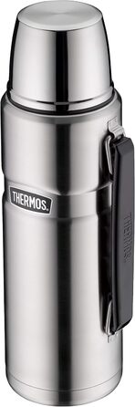 Термос і термочашка THERMOS Stainless King, нержавіюча сталь, 1,2 л + 470 мл, ізольовані, герметичні, для кави, підходять для посудомийки