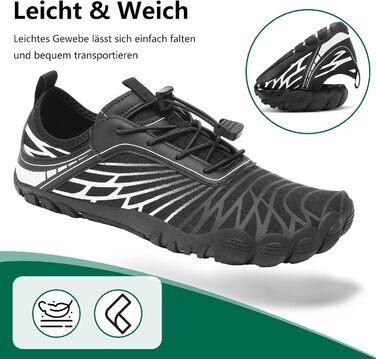 Жіночі шльопанці Sagaro для плавання та відпочинку, дихаючі, швидко сохнуть, широка передня частина, розмір 35-43, білий/чорний