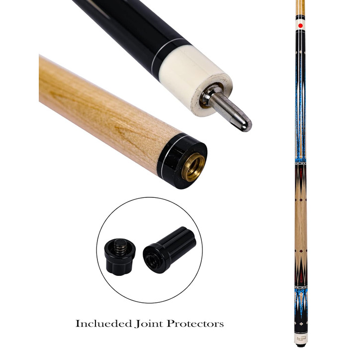 Професійний більярдний кий CGB-500: двочастинний, канадський клен, 58' (19/20oz), з жорстким кейсом