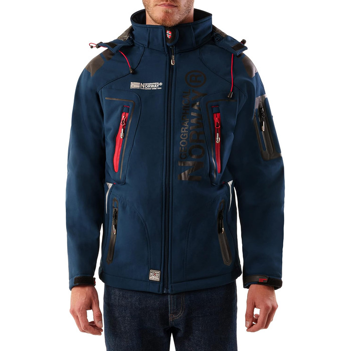 Softshell куртка Geographical Norway Tangata Herren, червона (S) – функціональне outdoor одяг