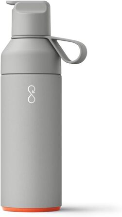 Пляшка для води Ocean Bottle GO 500 мл, рециркульована нержавіюча сталь, екологічна, багаторазова, сірий колір