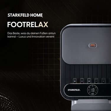 Масажер для ніг STARKFELD HOME FOOTRELAX з підігрівом, ергономічний, регульована інтенсивність, для релаксації вдома