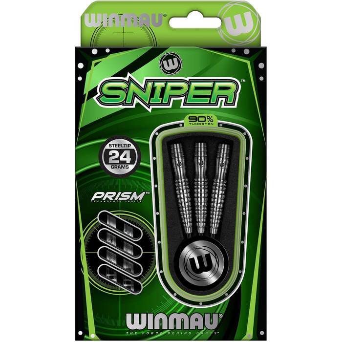 Професійний дартс-набір WINMAU Sniper 24 г, вольфрам, з крилами та стрижнями