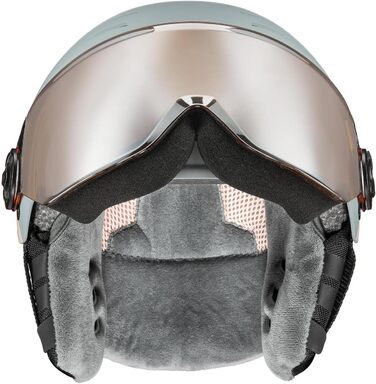 Дитячий велосипедний шолом uvex Rocket jr Visor Single rhino, рожевий матовий, 54-58 см