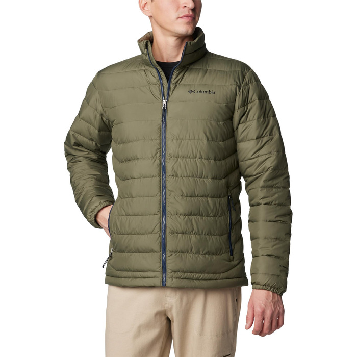 Чоловіча утеплена куртка Columbia Powder Lite II, темно-синій колір Collegiate Navy, розмір M