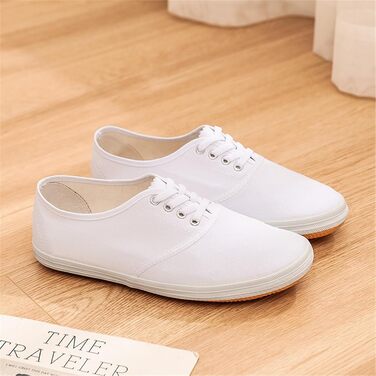 Жіночі кросівки для бойових мистецтв Тай Чи Кунг Фу. Легкі повсякденні кеди з канвасу для тренувань. Білі (41 EU, White A)