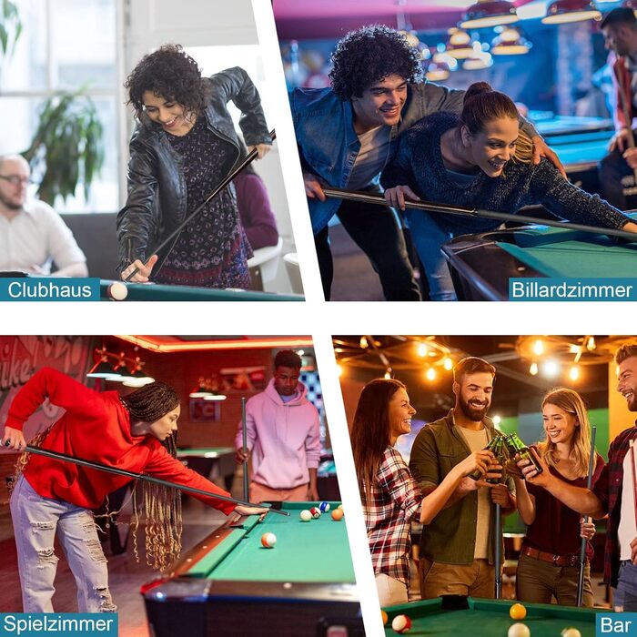 Більярдний кий з карбону, 58 дюймів, 12.5 мм наконечник, 20/21 унція, для аматорів та професіоналів