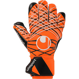 Воротарські рукавички Uhlsport Super Resist+ HN для дітей та дорослих, розмір 8.5, флуорансовий оранжевий/білий/чорний, для футболу