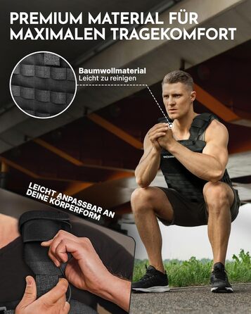 Вага для тренувань Neolymp – Унісекс вага для тіла – Жилет-платформа з кишенею – Не ковзає – Дихаючий та регульований – Обладнання для калістеніки – Вага для дому та тренажерного залу