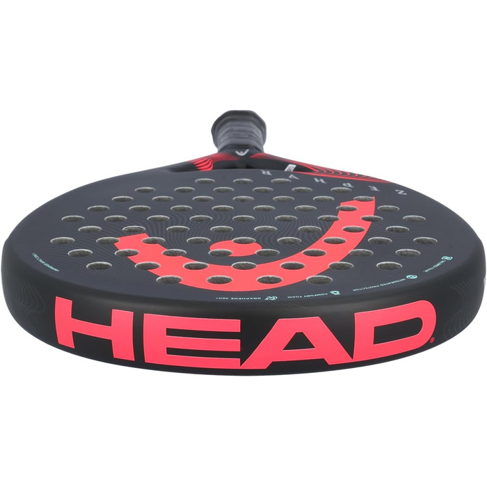 Падельна ракетка HEAD Zephyr, універсальна, чорна/рожева
