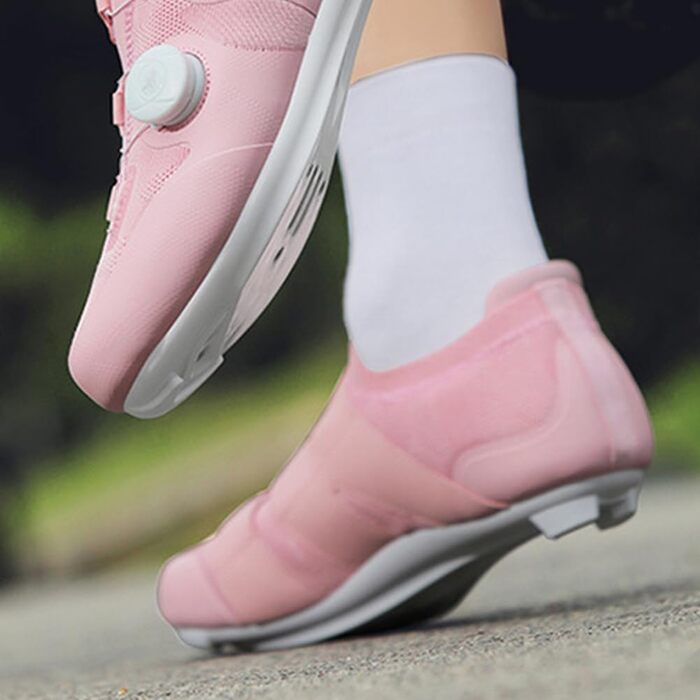 Жіночі велотуфлі для шосейної їзди, сумісні з Peloton Bike, SPD, SPD-SL, Look Delta. Рожевий, 39 EU