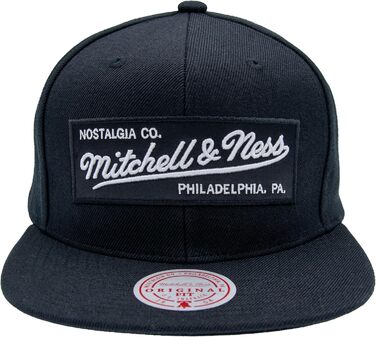 Кепка Mitchell & Ness 2 Tone Box Logo Snapback чорно-біла, універсальний розмір