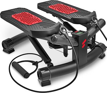 Sportstech 2в1 Твістер Степпер зі скакалкою - STX300. Степпер-твістер та бічний степпер для дому. З дисплеєм, регулюванням опору, для початківців та професіоналів. Комплект Hometrainer STX300