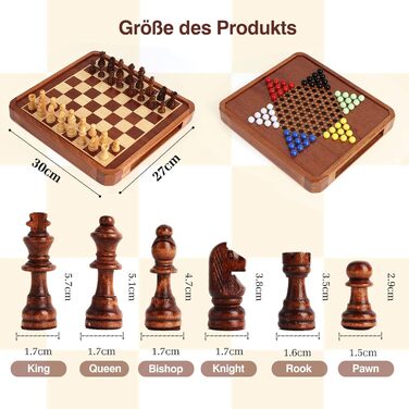 Магнітна дошка Creechwa 29x29 см: дерев'яна шахівниця та дошка для шашок, іграшка для дітей та дорослих