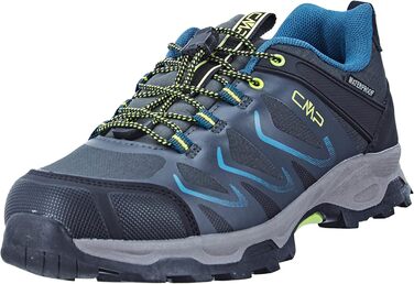 Дитячі черевики CMP Byne Low WP - водонепроникні, для активного відпочинку, 34 EU, сірий/зелений