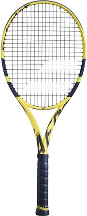 Тенісна ракетка Babolat Pure Aero, без струн, жовто-чорна, розмір ручки 4 1/2