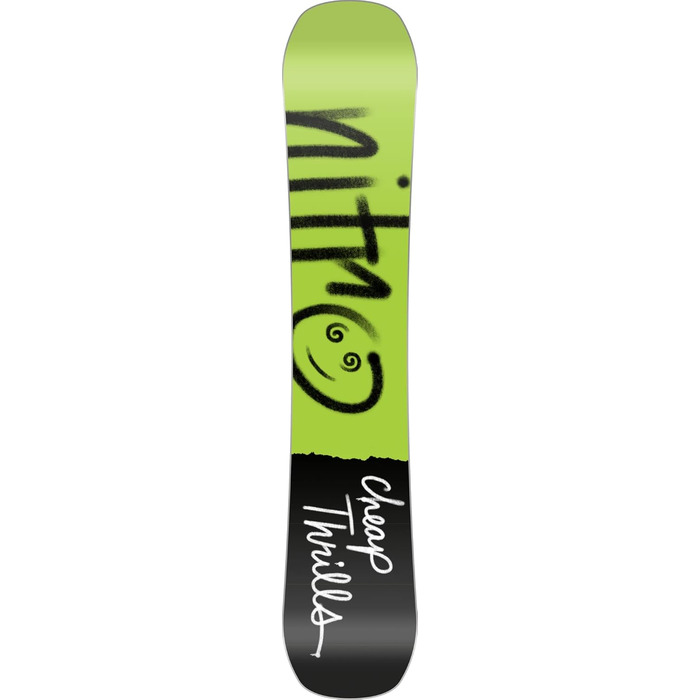 Сноуборд Nitro Cheap Thrills 23 для чоловіків, Twin Tip, All Mountain/Freestyle, широкий, 157 см, мультиколор