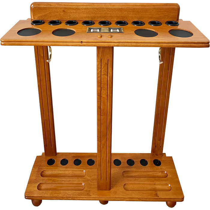 Стенд для зберігання 9 київ для більярдного столу Boden з аксесуарами, лічильник, класичний дуб, масив дерева