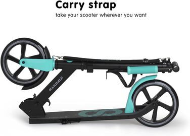 Самокат MOVINO Infinity Roller складаний, міський, з алюмінієвою декою, регульований по висоті, з тримачем для пляшки, для дітей та дорослих
