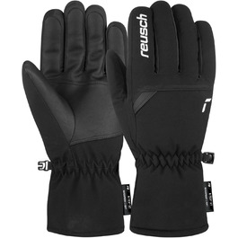 Reusch Elon R-TEX XT дуже теплі водонепроникні зимові рукавички для лиж та сноуборду, унісекс, чорні-білі, розмір 10
