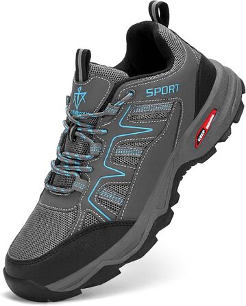 Черевики для хайкінгу чоловічі, дихаючі, трекінгові, легкі та з антиковзаючою підошвою, для трейлраннінгу та активного відпочинку на природі, блакитні, 47 EU