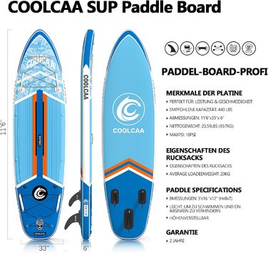 SUP-дошка COOLCAA 11'6