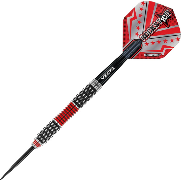 Дротики WINMAU Joe Cullen Rockstar RS 1.0 професійні, вольфрамові, з оперенням і стрижнями